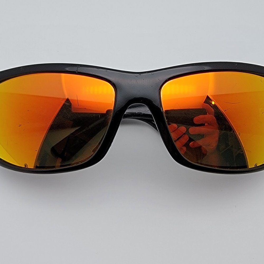 *SOLD* Maui Jim World Cup MJ266 Black Frame Fuse Gold Mirror Polarized Sunglass - Picture 11 of 13